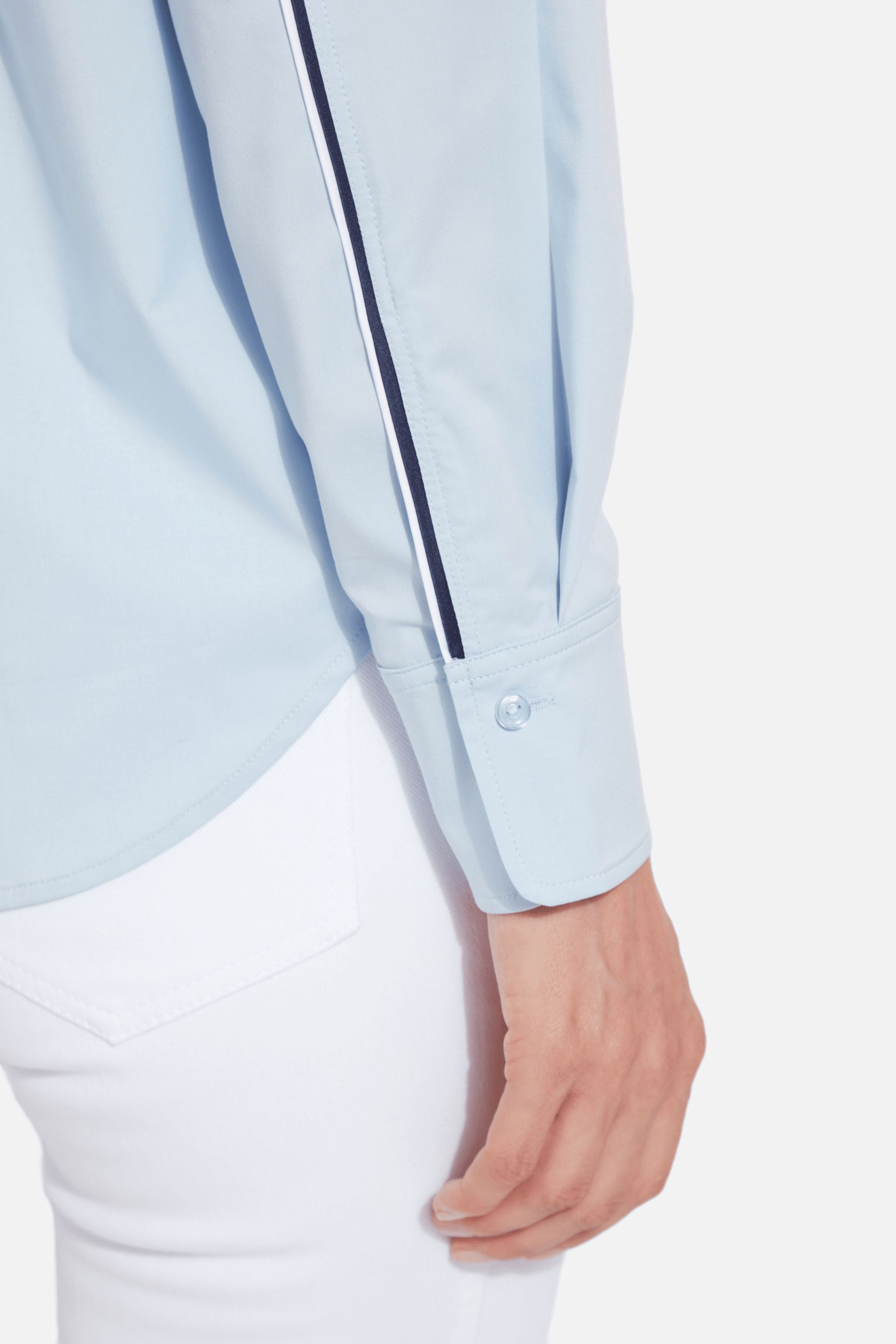 Sofia Striped Cropped Shirt sold by Lord & Taylor product image thumbnail 4