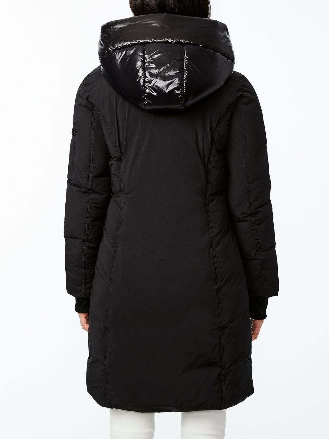 Puffer Coat with Shiny Nylon Hood sold by Lord & Taylor product image thumbnail 3