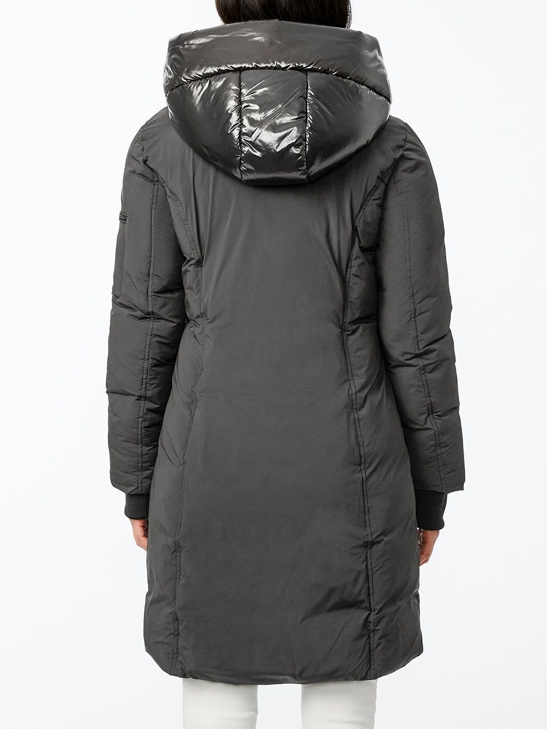 Puffer Coat with Shiny Nylon Hood sold by Lord & Taylor product image thumbnail 7