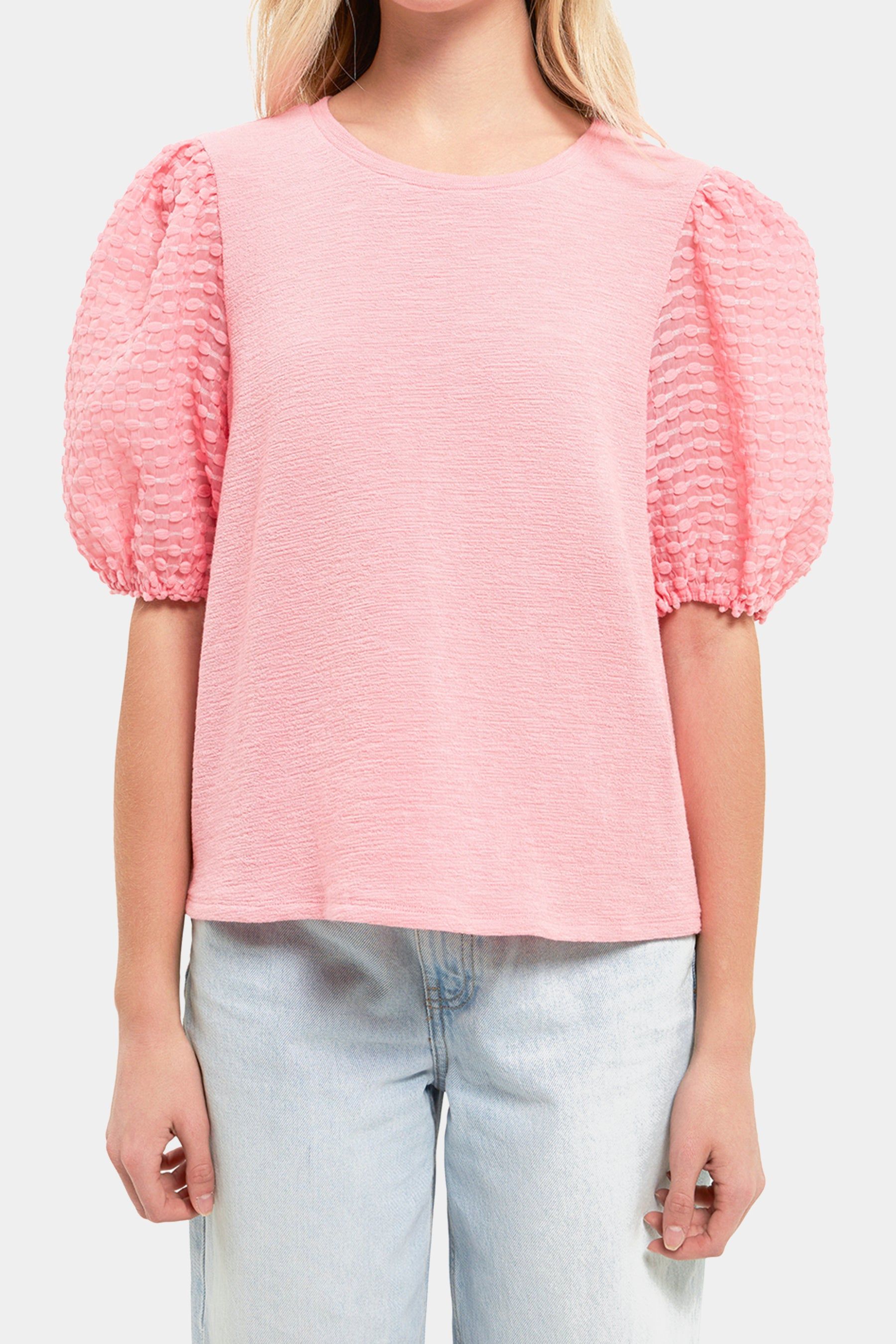 Textured Sleeve Blouse sold by Lord & Taylor product image thumbnail 5