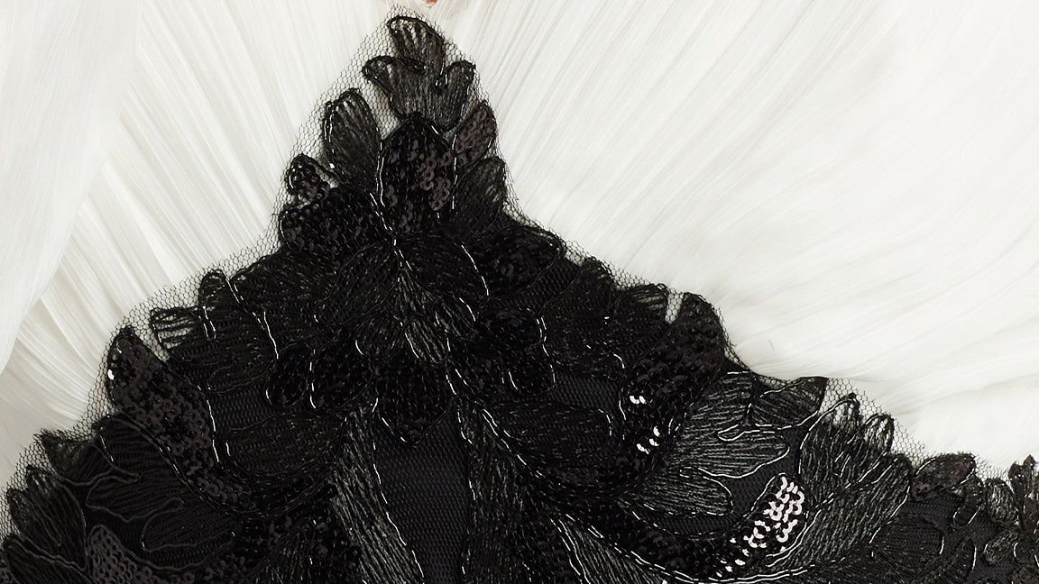 Long Sleeve Chiffon Sequin Crepe Gown sold by Lord & Taylor product image thumbnail 4