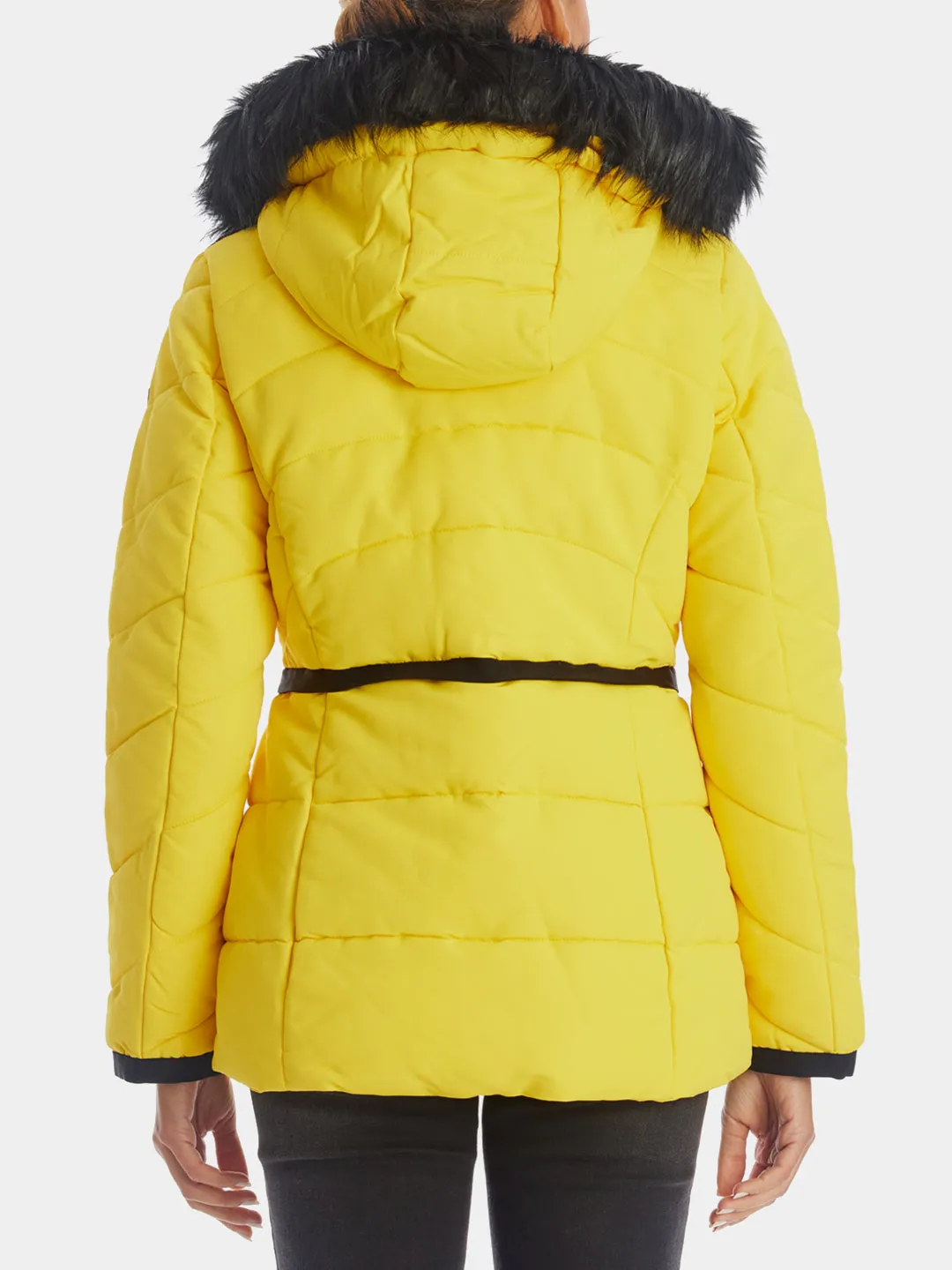 Removable Fur Hood Puffer Jacket sold by Lord & Taylor product image thumbnail 5