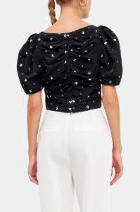 Sequined Floral Embroidery Top sold by Lord & Taylor
