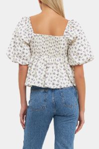Floral Puff Sleeve Top sold by Lord & Taylor
