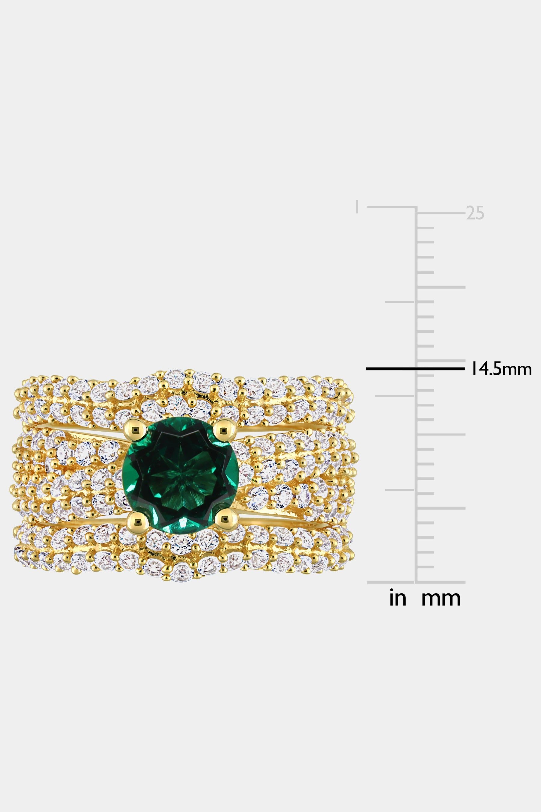 Created Emerald Created Sapphire 3-Piece Bridal Ring Set sold by Lord & Taylor product image thumbnail 3