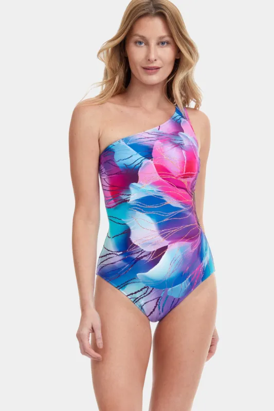 Blossom One Shoulder Swimsuit sold by Lord & Taylor