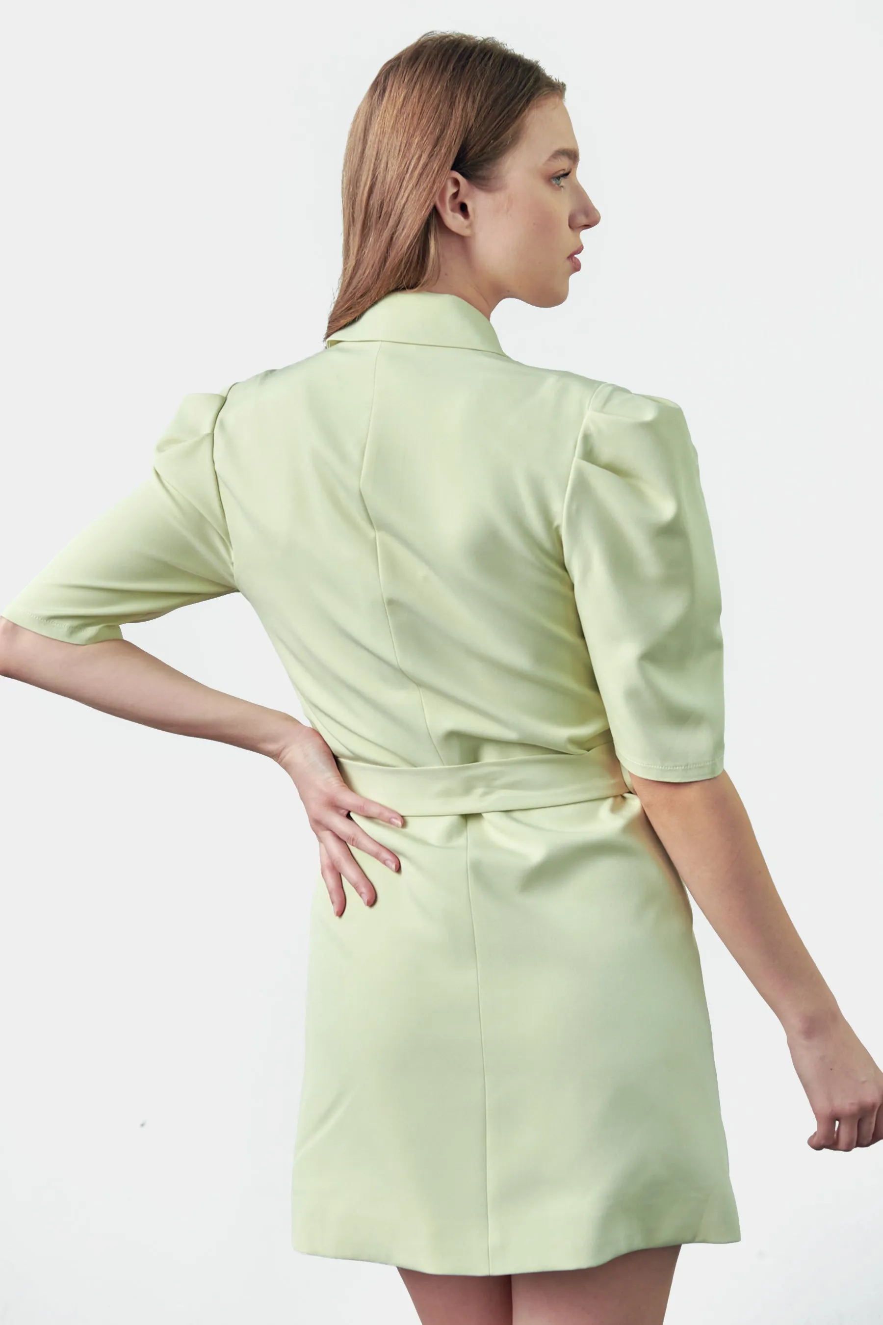 Puff Shoulder Short Sleeve Blazer Dress sold by Lord & Taylor product image thumbnail 5