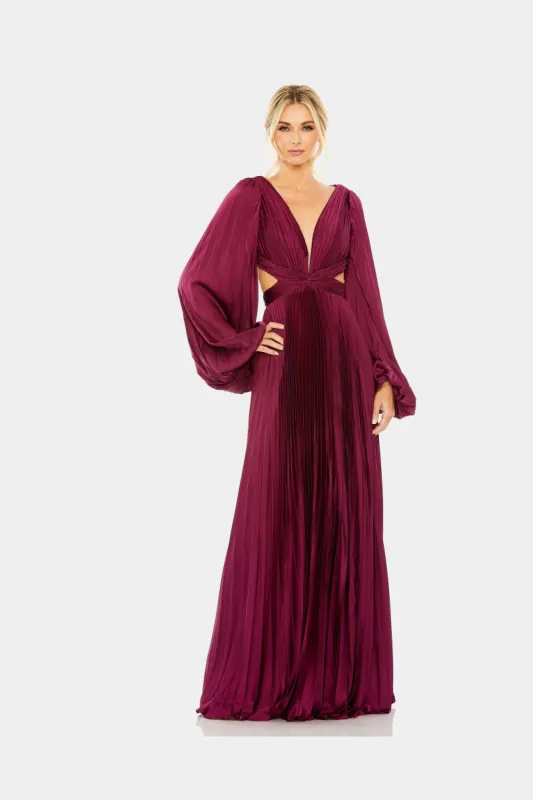 Long Sleeve Cut Out Gown sold by Lord & Taylor