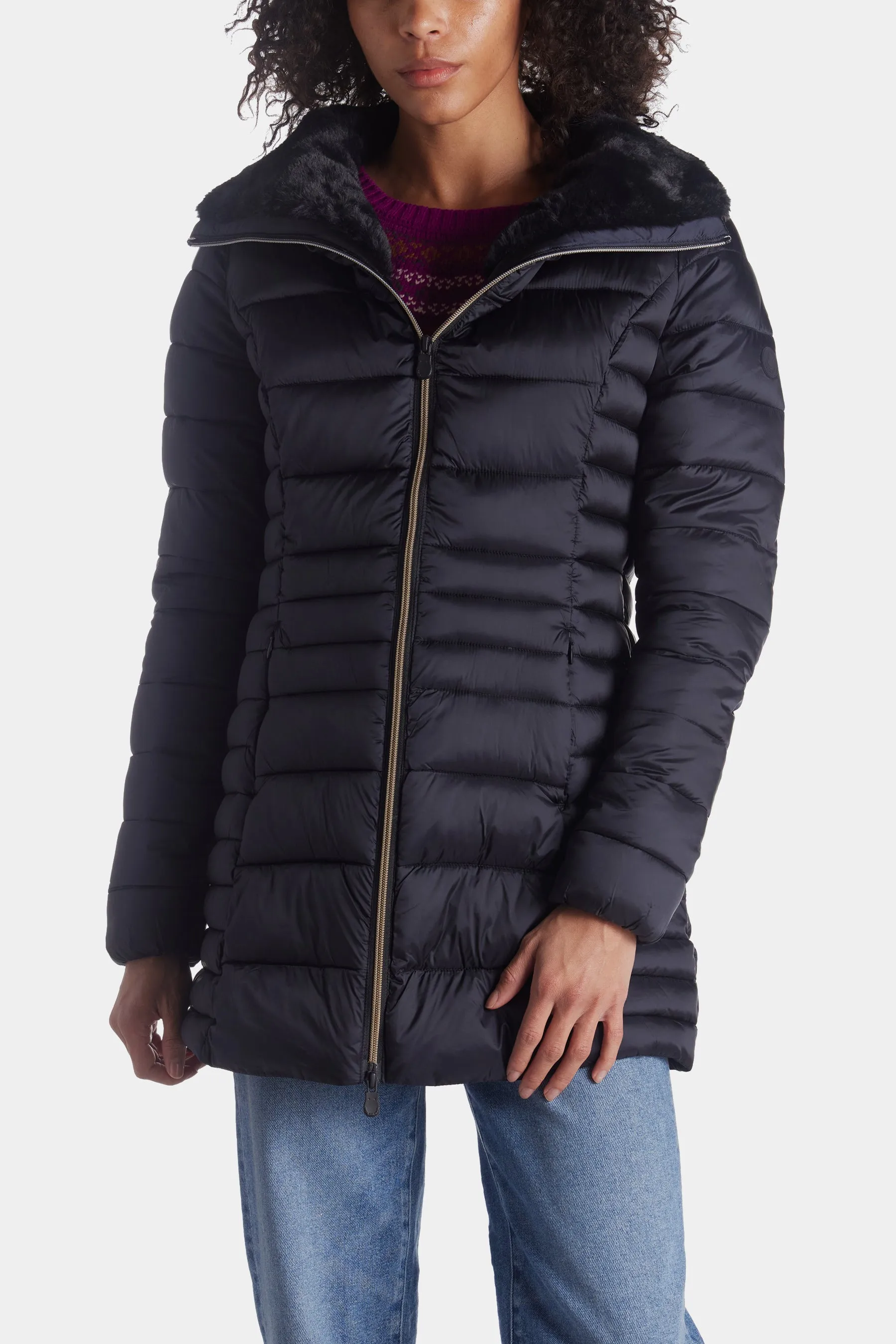 Faux Fur Collar Caroline Iridescent Jacket sold by Lord & Taylor product image thumbnail 2