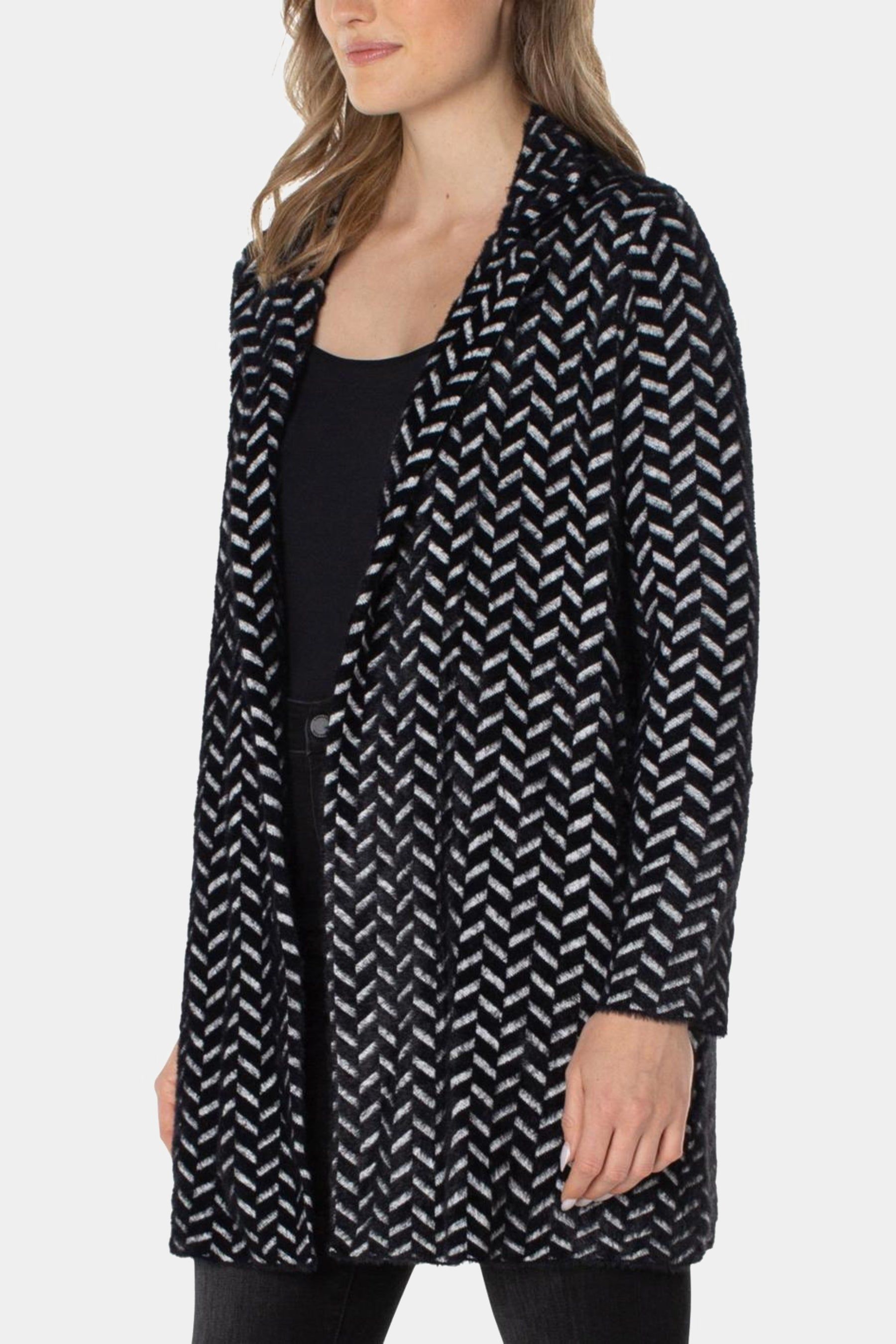 Open Front Coatigan Sweater sold by Lord & Taylor product image thumbnail 3