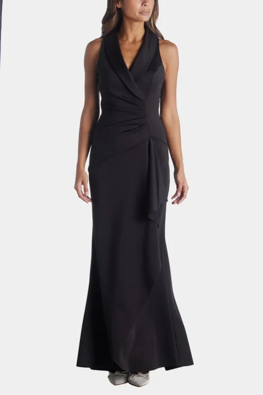 Long Scuba Tuxedo Ruffle sold by Lord & Taylor