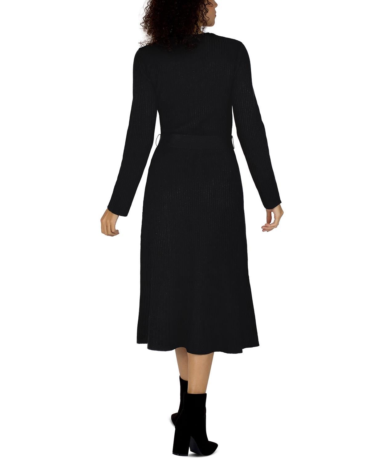 Long Sleeve Button Front Knit Dress sold by Lord & Taylor product image thumbnail 3
