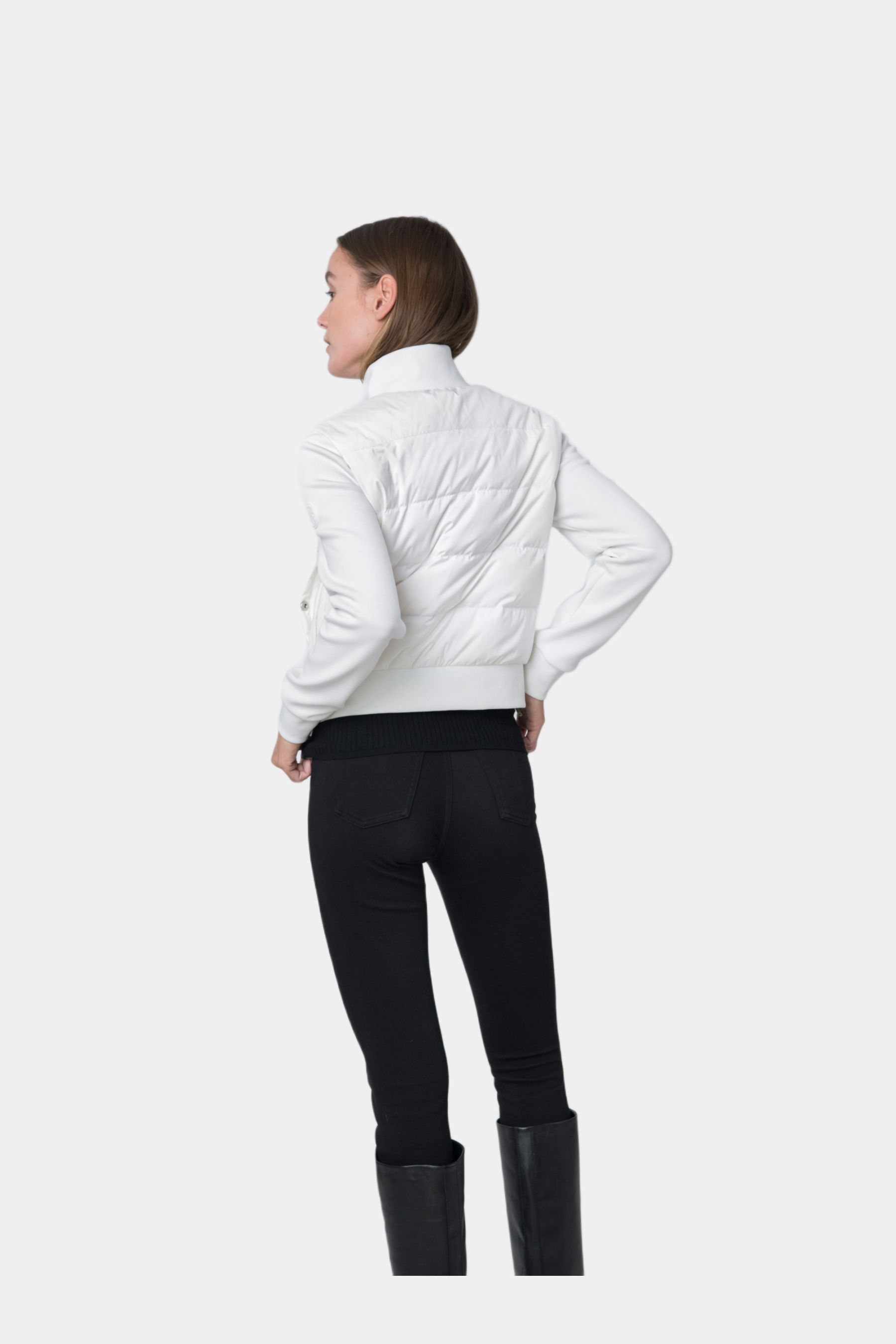 Nina Performance Zip Front Cropped Jacket sold by Lord & Taylor product image thumbnail 5