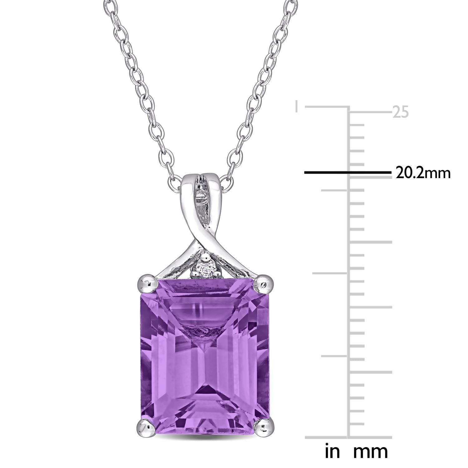Amethyst and White Topaz Necklace sold by Lord & Taylor product image thumbnail 2