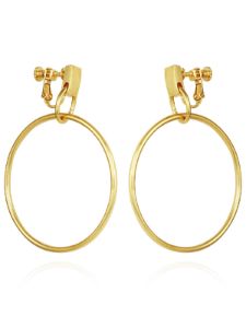 Stylish Drop Hoop Clip On Earrings sold by Lord & Taylor