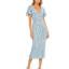 Sequined V Neck Flutter Sleeve Tea Length Dress sold by Lord & Taylor product image thumbnail 10