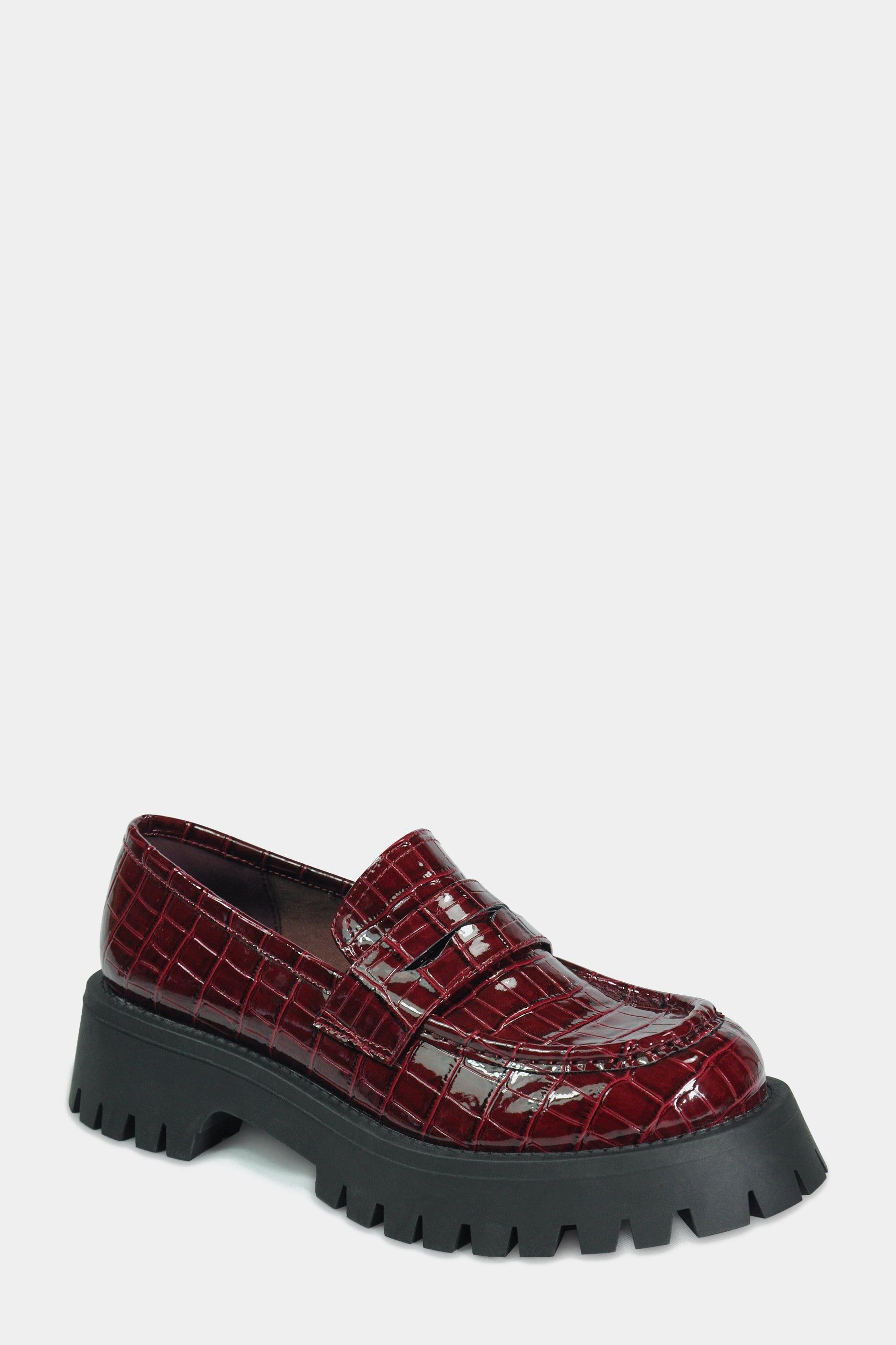 Lark Lug Sole Croco Patent Loafer sold by Lord & Taylor product image thumbnail 4