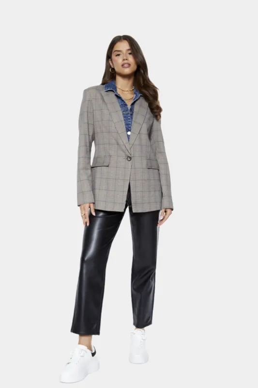 Helen Plaid Boyfriend Blazer sold by Lord & Taylor