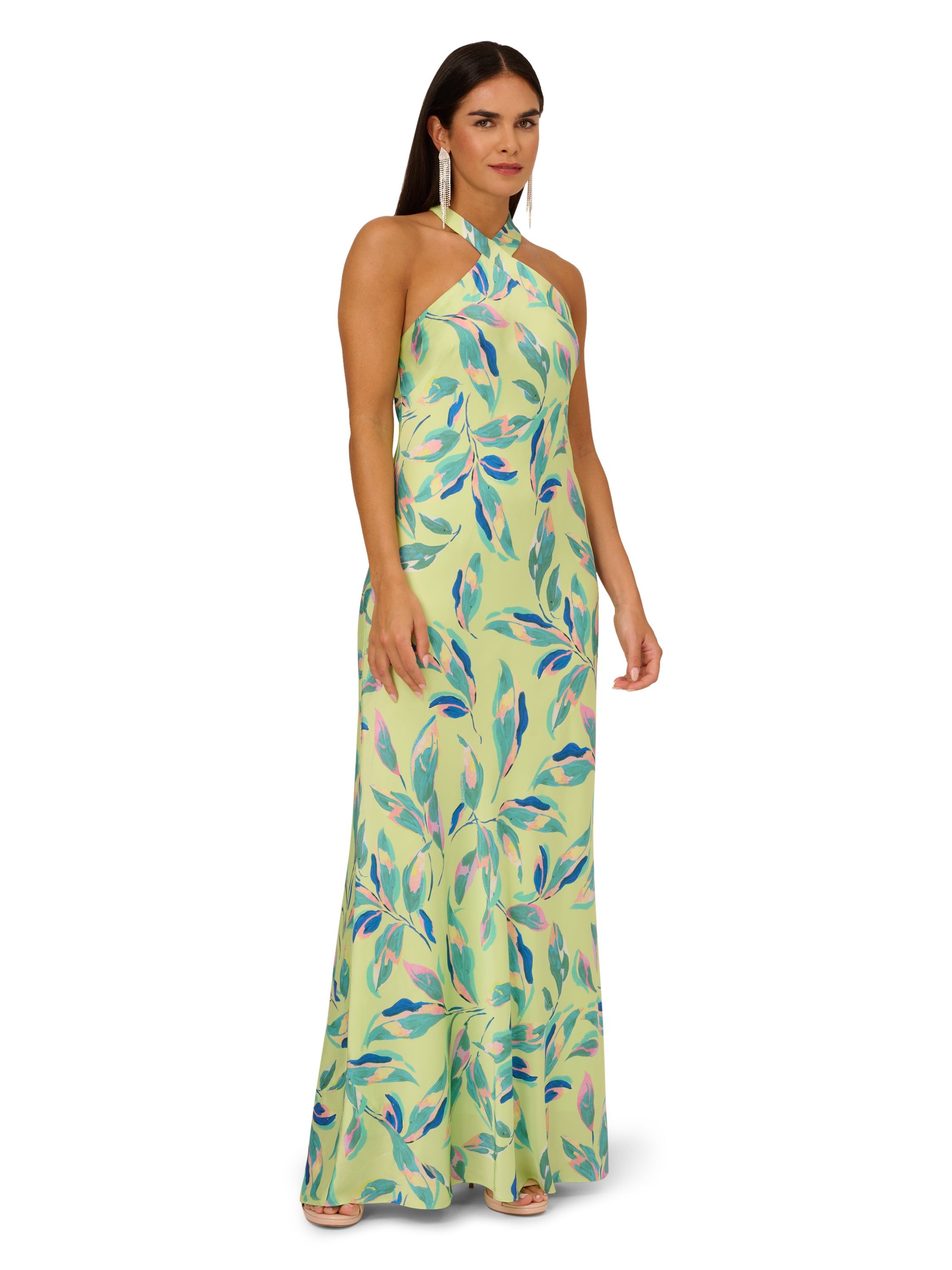 Printed Halter Neck Long Dress sold by Lord & Taylor product image thumbnail 5