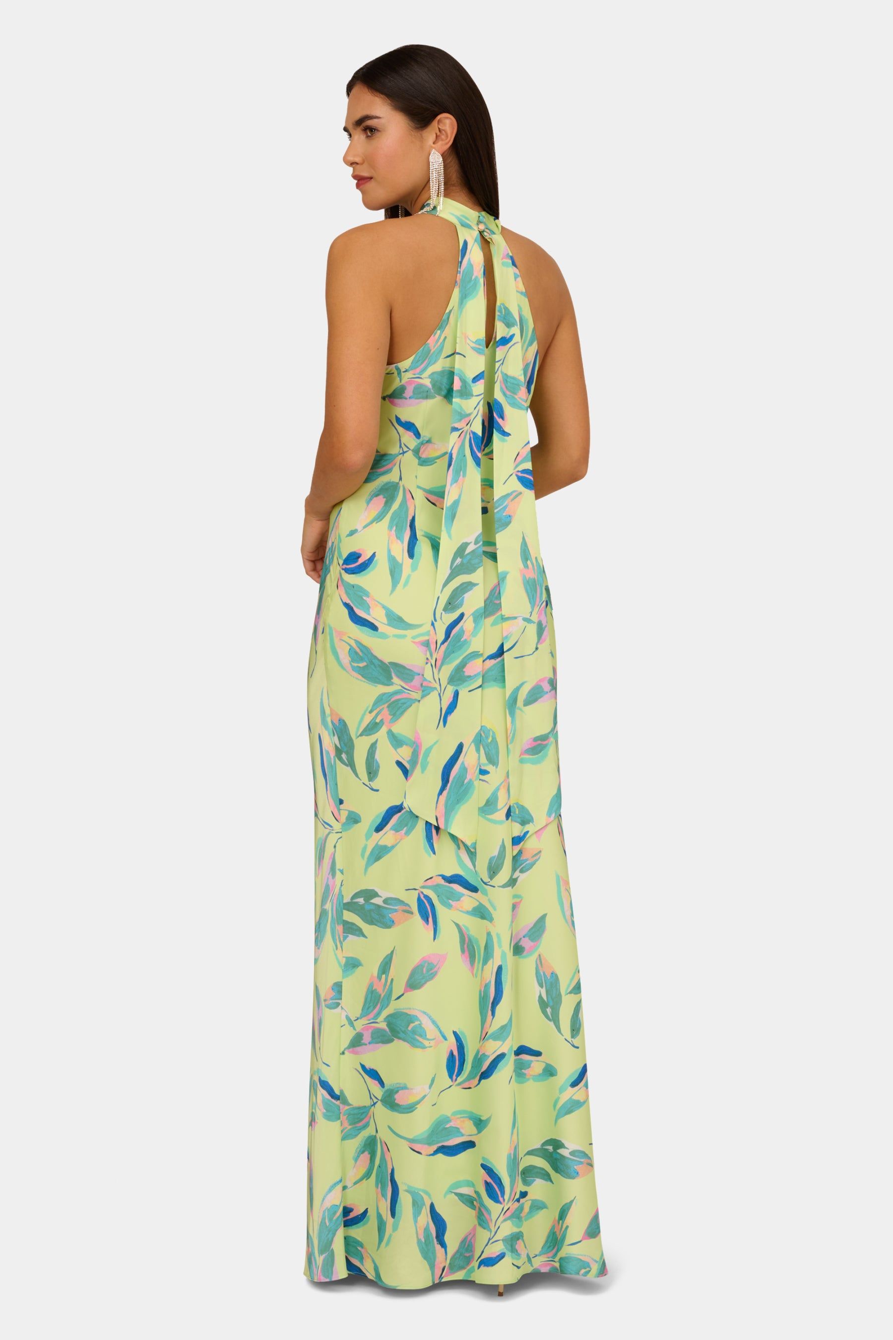 Printed Halter Neck Long Dress sold by Lord & Taylor product image thumbnail 3