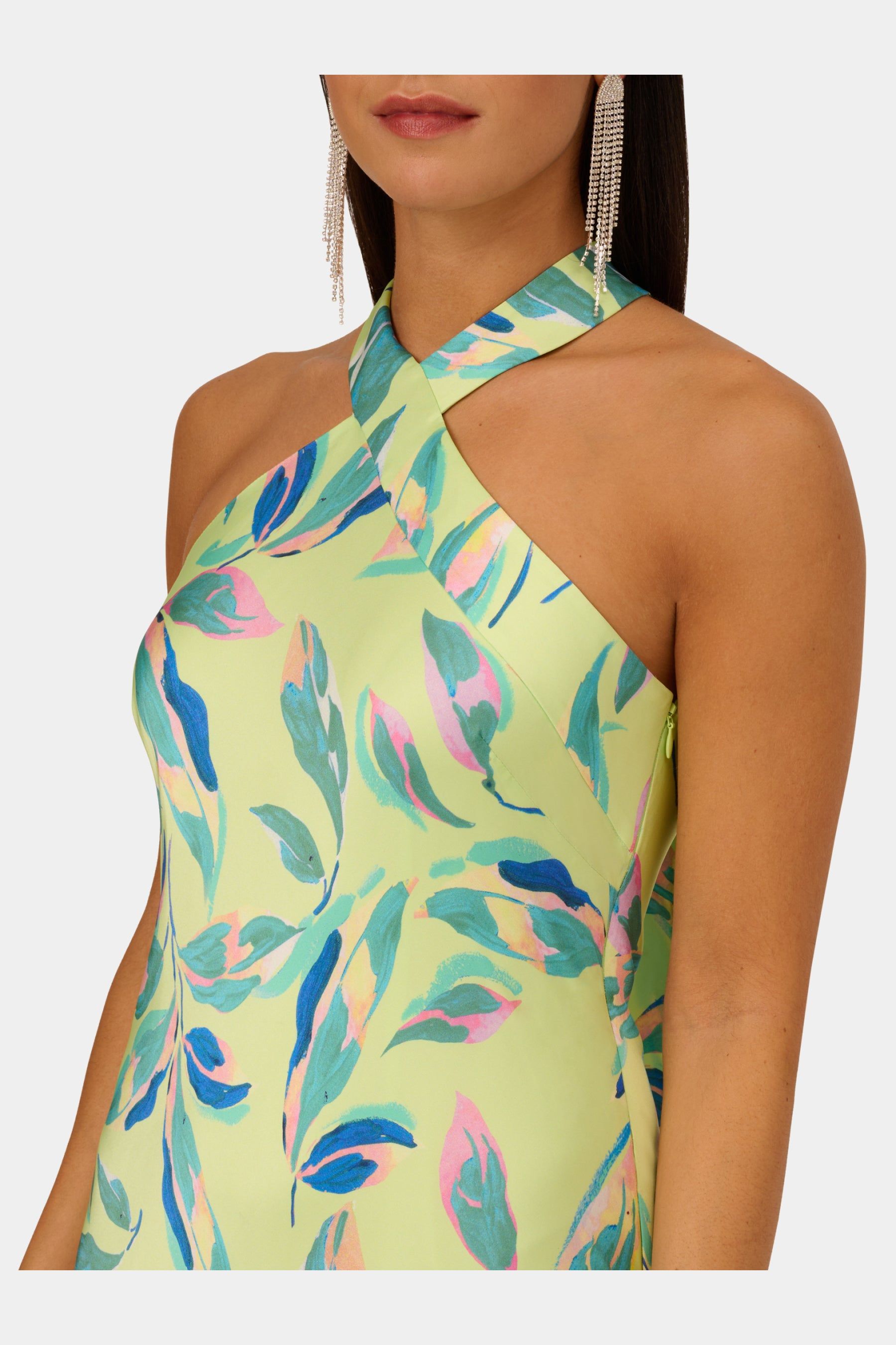 Printed Halter Neck Long Dress sold by Lord & Taylor product image thumbnail 4