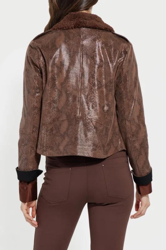 Liana Long Sleeve Moto Jacket sold by Lord & Taylor