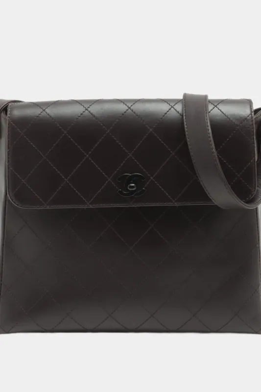 Matelasse Shoulder Bag Black HW sold by Lord & Taylor
