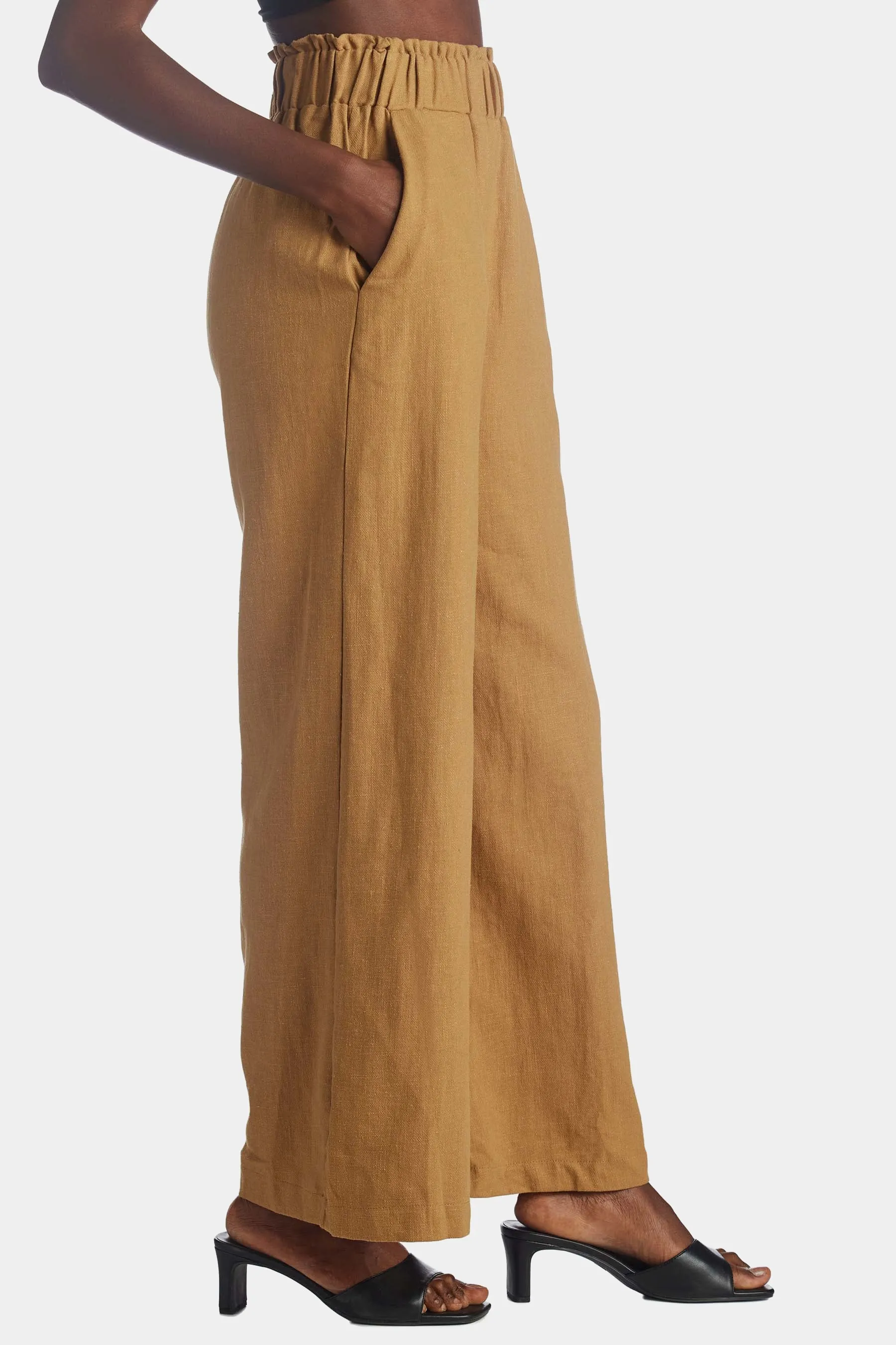 Wide Leg Ramie Pant sold by Lord & Taylor product image thumbnail 2