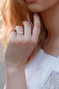 Blue Topaz Morganite and Diamond 2-Stone Toi et Moi Ring in Sterling Silver sold by Lord & Taylor