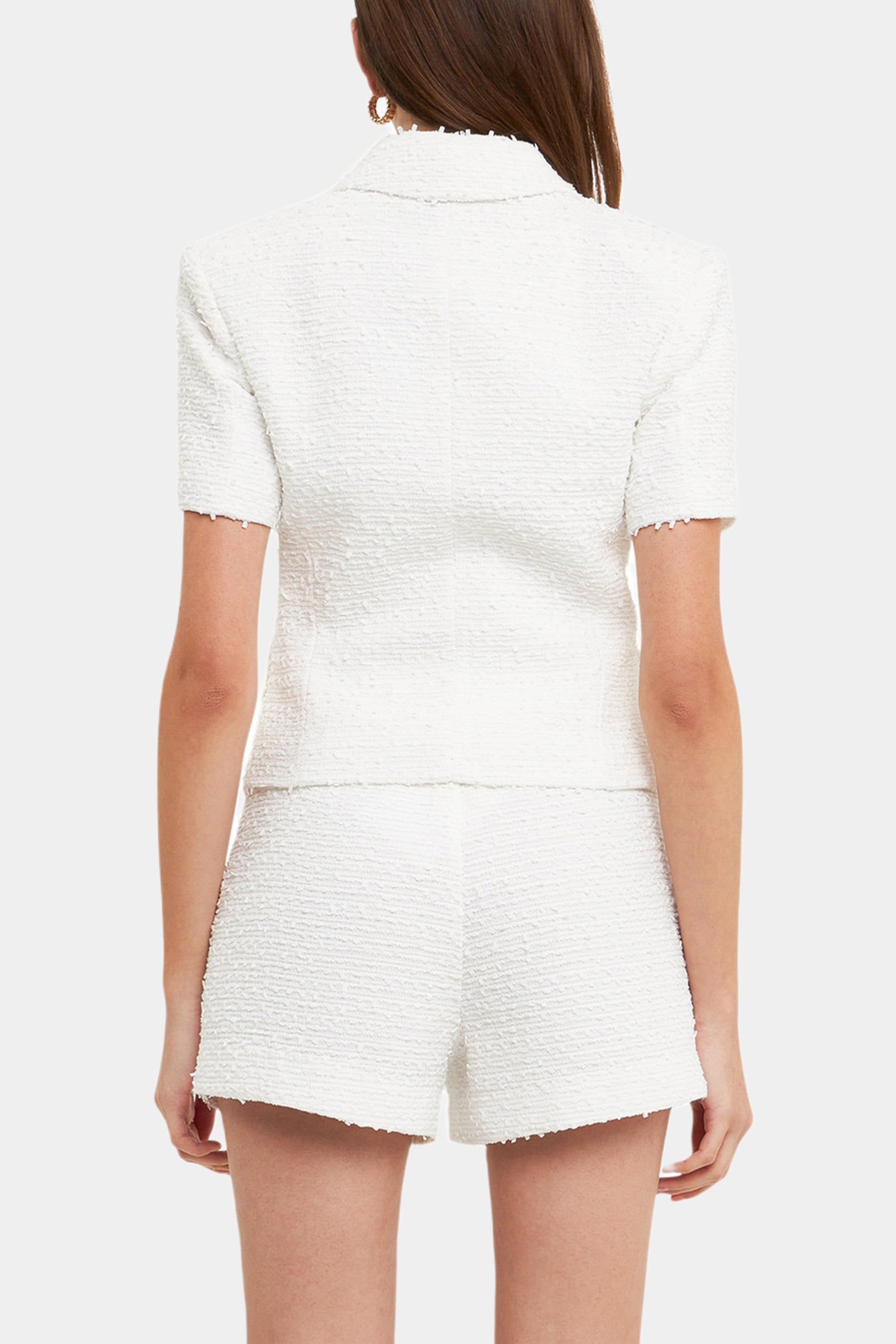 Tweed Double Breasted Short Sleeve Blazer sold by Lord & Taylor product image thumbnail 3