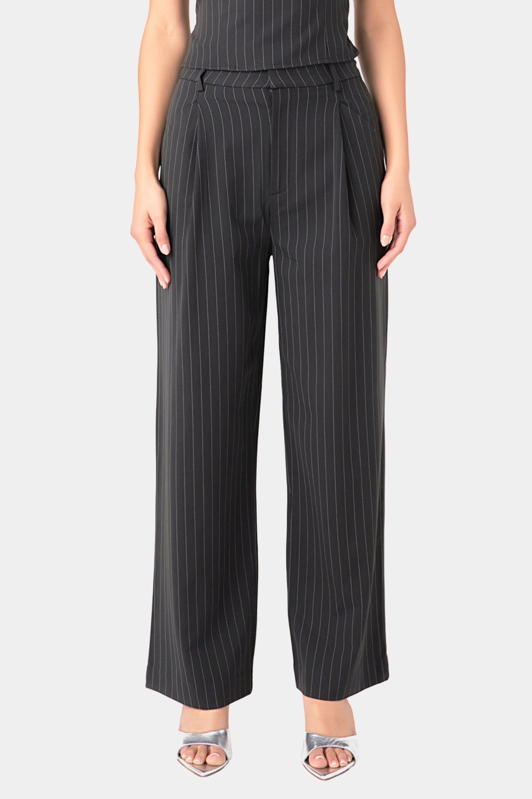 Pinstriped Wide Leg Pants sold by Lord & Taylor