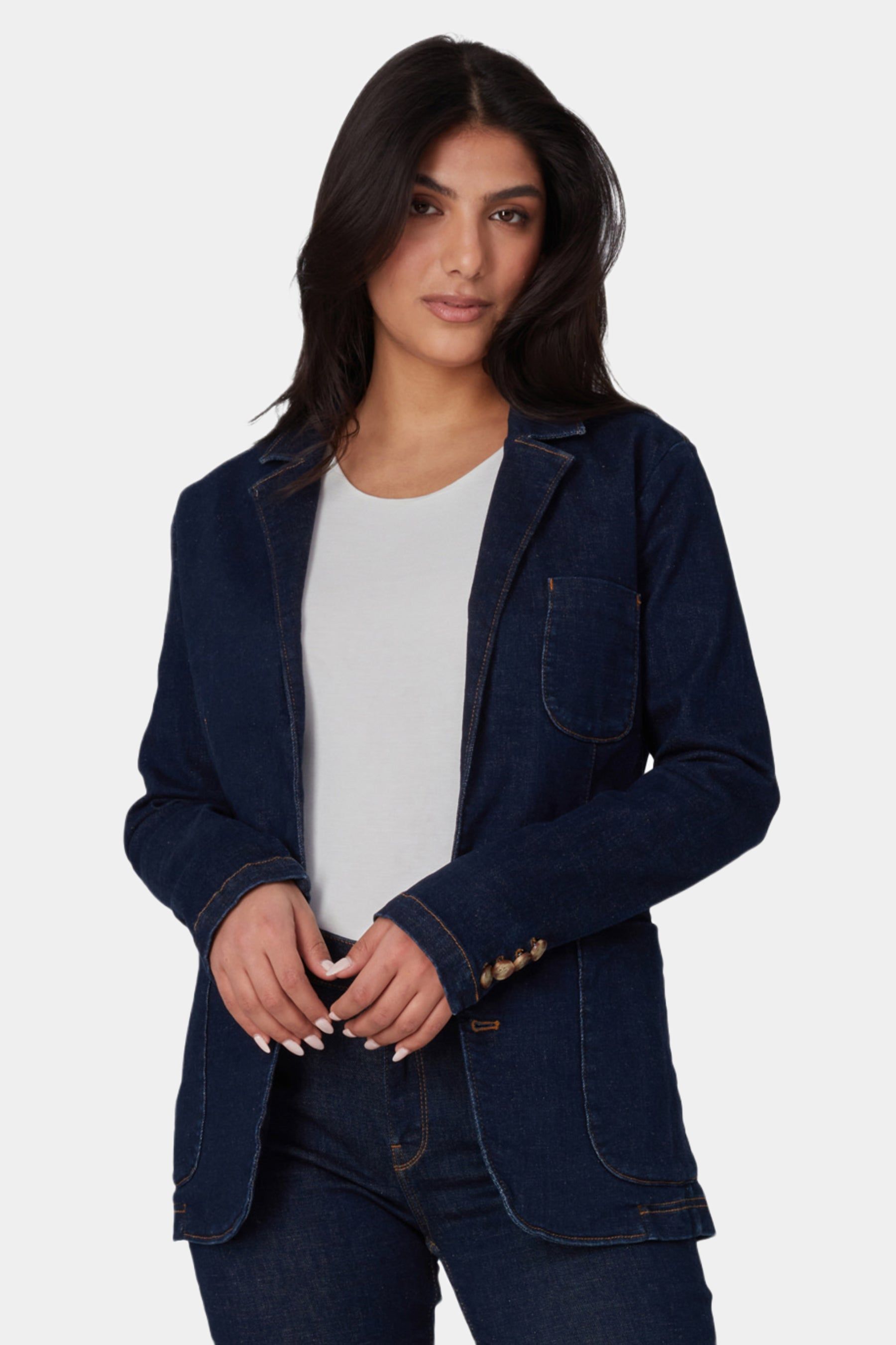Tilly Denim Blazer sold by Lord & Taylor product image thumbnail 4