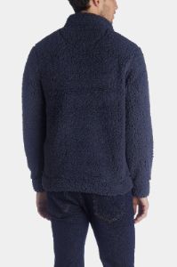 Quarter Zip Frosted Sherpa Pullover sold by Lord & Taylor