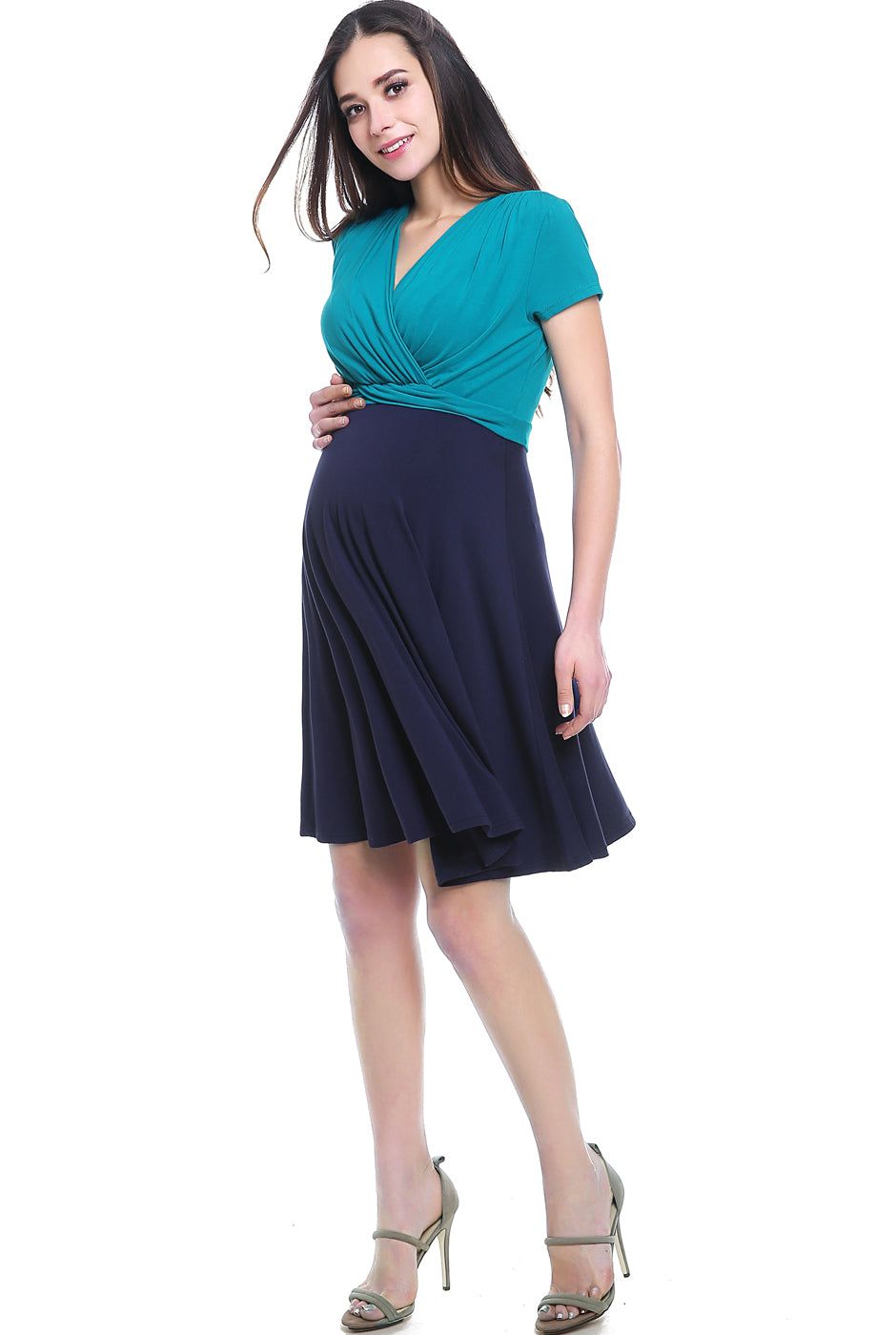 Sarah Faux Wrap Maternity Nursing Dress sold by Lord & Taylor product image thumbnail 8