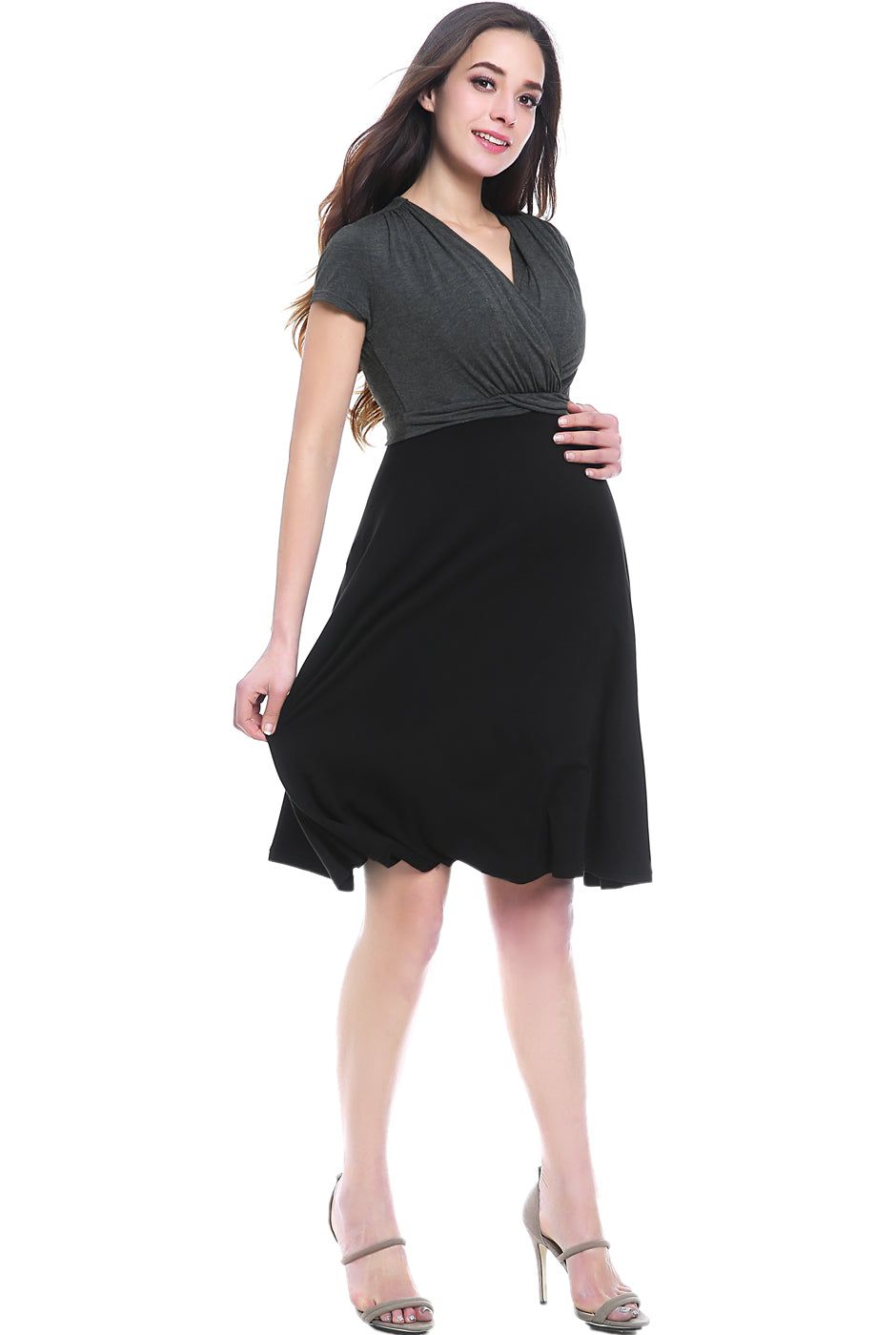 Sarah Faux Wrap Maternity Nursing Dress sold by Lord & Taylor product image thumbnail 2
