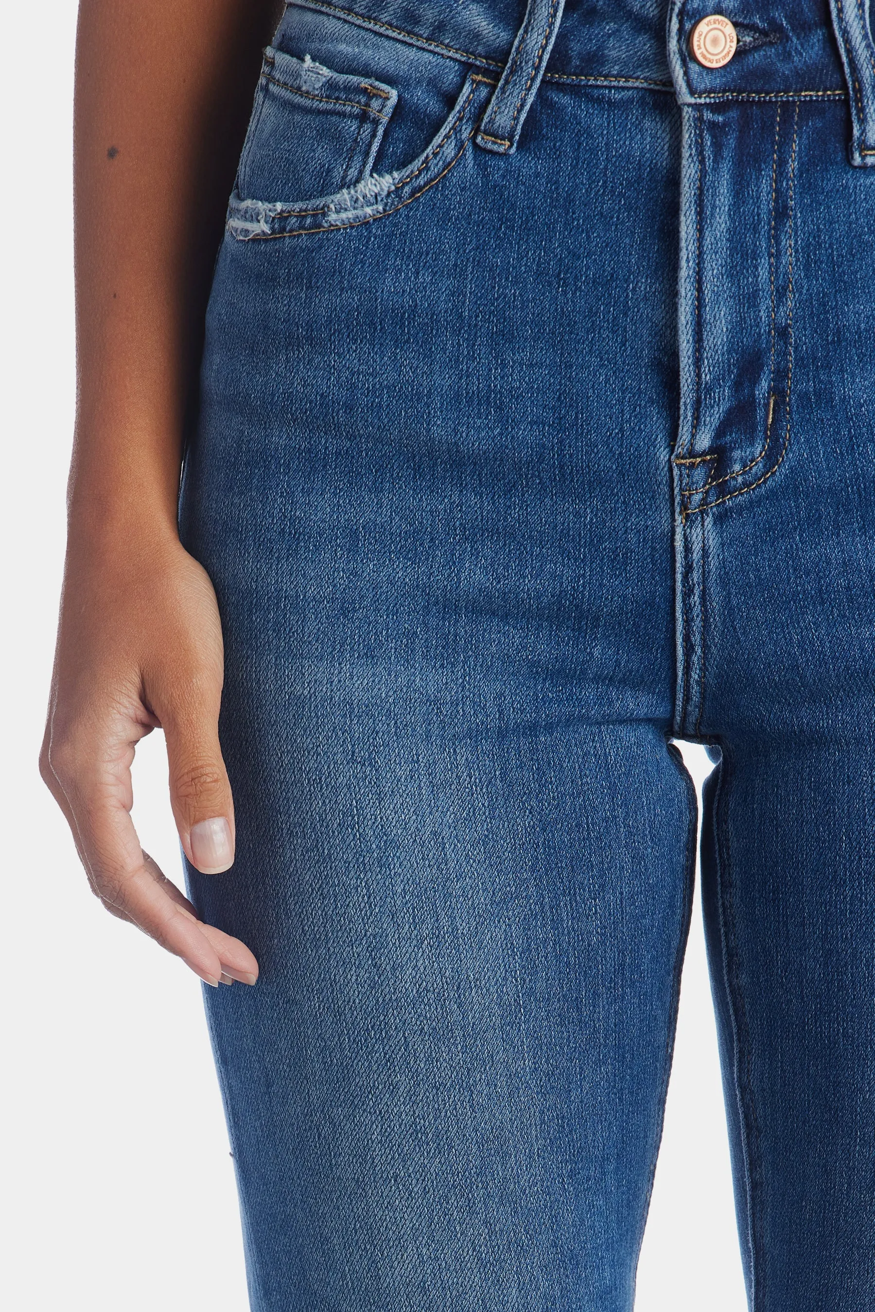 Stretch High Rise Slim Straight Ankle Jeans sold by Lord & Taylor product image thumbnail 4