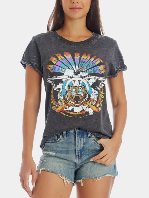 Aerosmith Inch1979 TourInch Acid Wash Band T-Shirt sold by Lord & Taylor