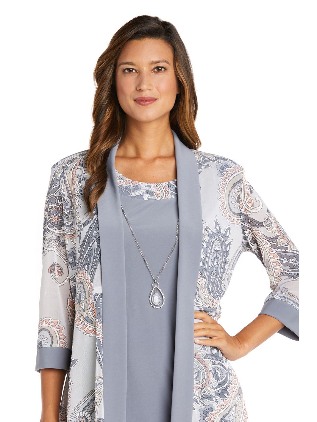 Two-Piece Printed Jacket and Dress Set sold by Lord & Taylor product image thumbnail 3