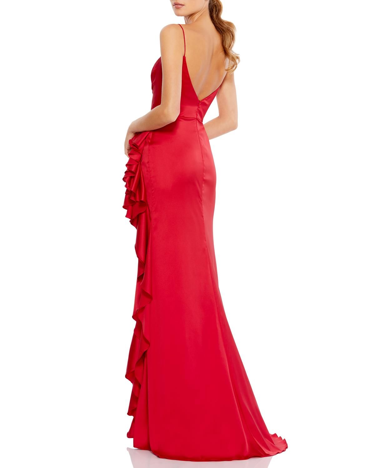 Satin Ruffle Gown sold by Lord & Taylor product image thumbnail 2