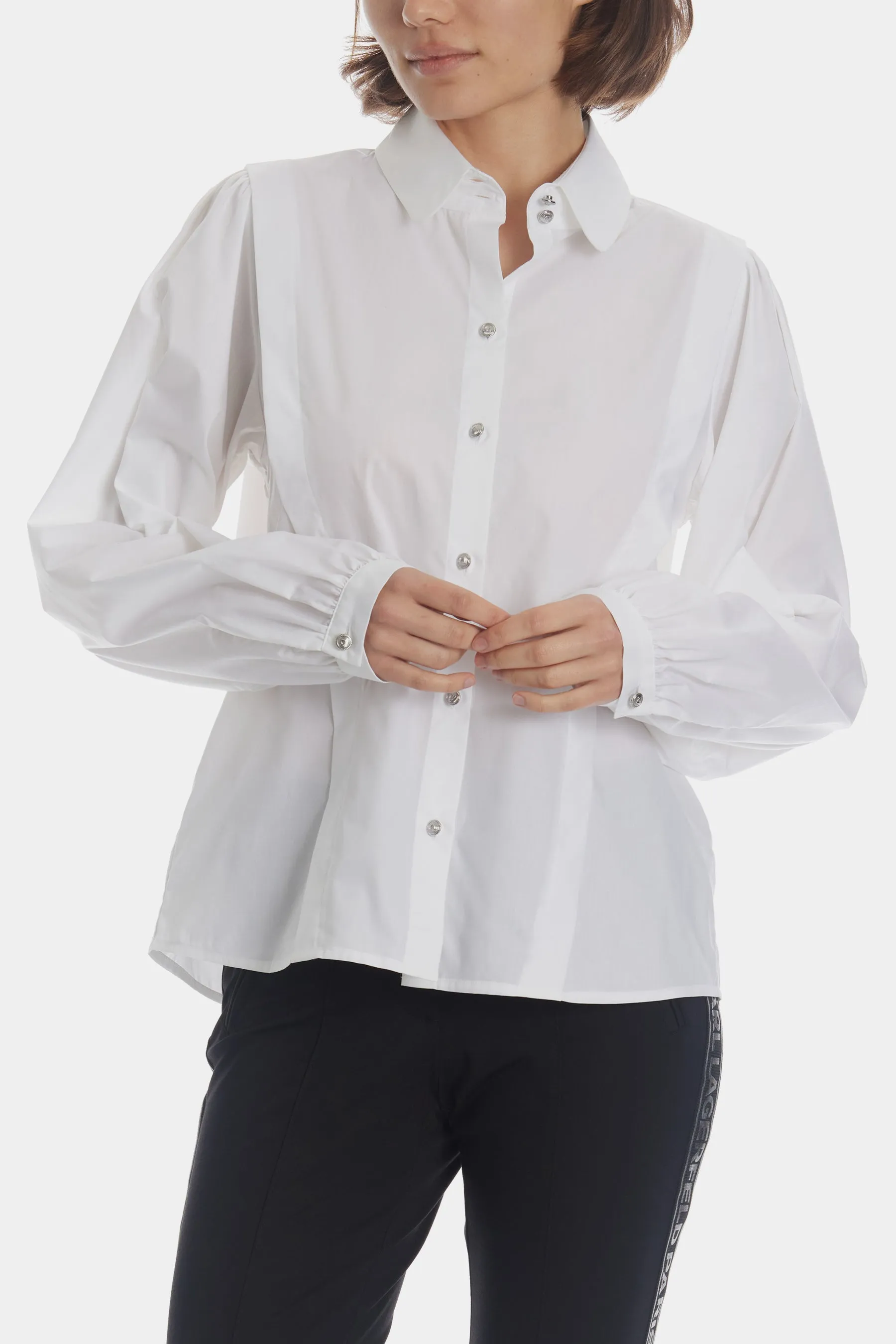 Contoured Button Up Shirt sold by Lord & Taylor product image thumbnail 3