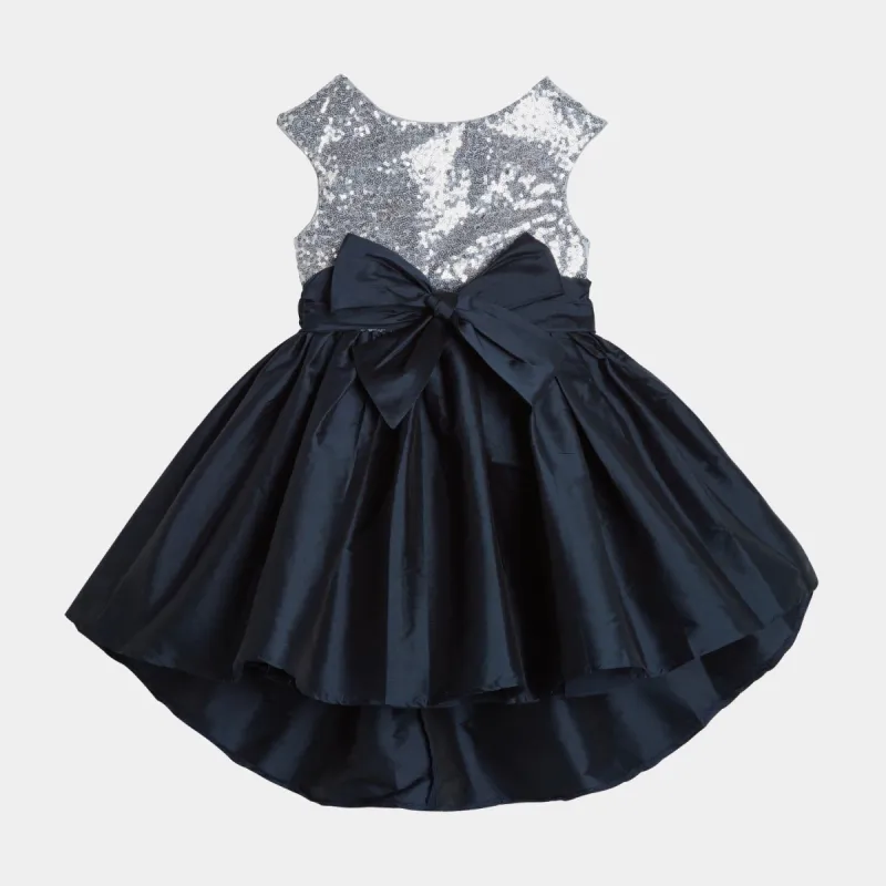 Girls Sequined Bodice Hi-Low Taffeta Dress sold by Lord & Taylor