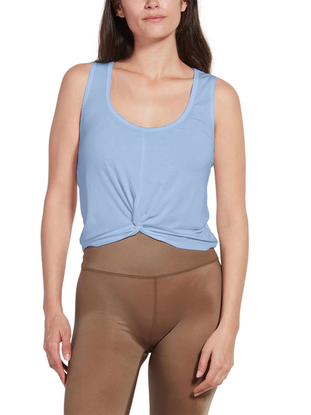 Twist Front Scoop Neck Tank Top sold by Lord & Taylor product image thumbnail 3