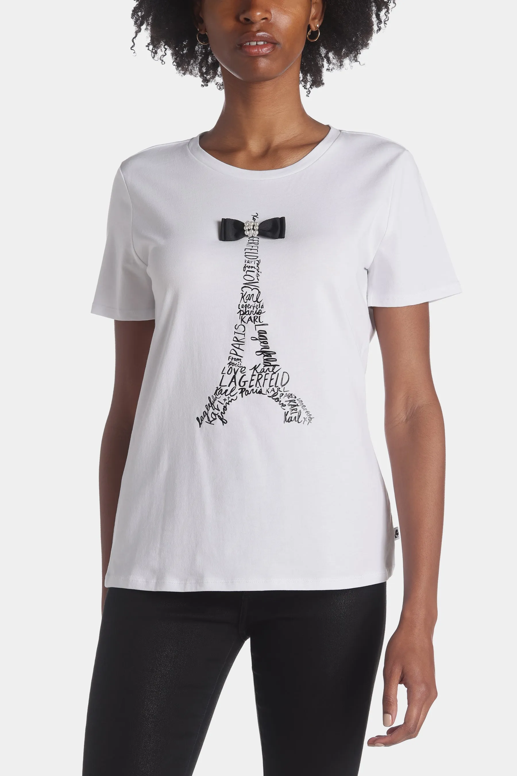 Eiffel Tower with Bow Tee sold by Lord & Taylor product image thumbnail 5
