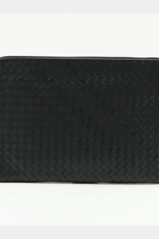 Intrecciato Leather Clutch Bag sold by Lord & Taylor