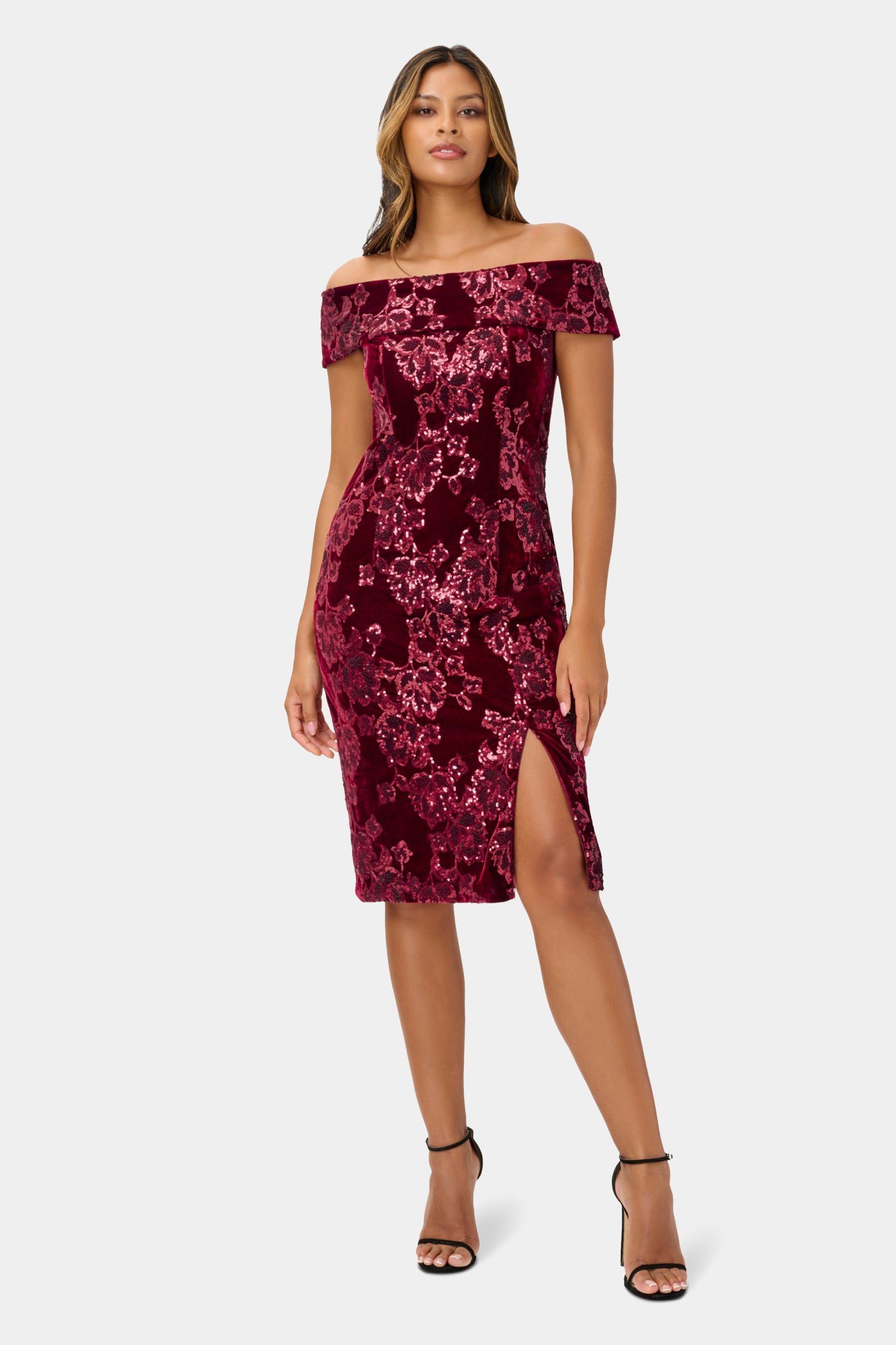 Sequin Velvet Sheath sold by Lord & Taylor