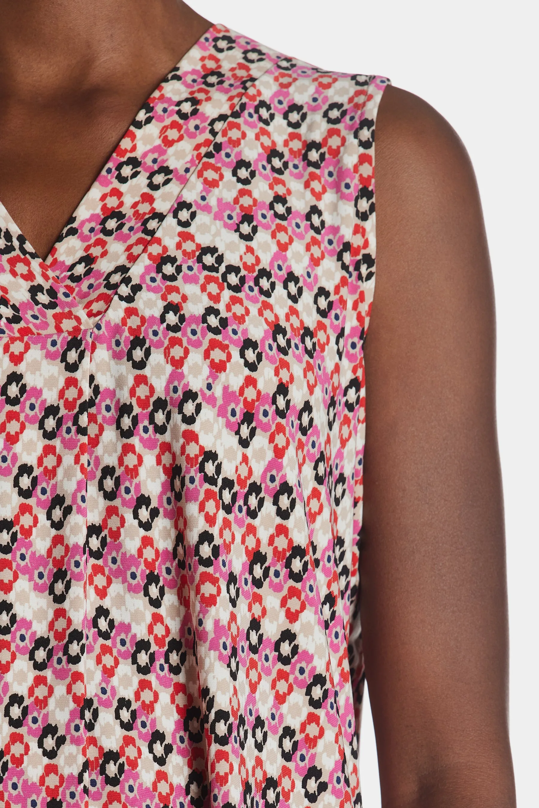 Printed Ity Pleat Front Shell Top sold by Lord & Taylor product image thumbnail 2