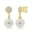 14K Gold Pearl & Diamond Dangle Earrings sold by Lord & Taylor product image thumbnail 4