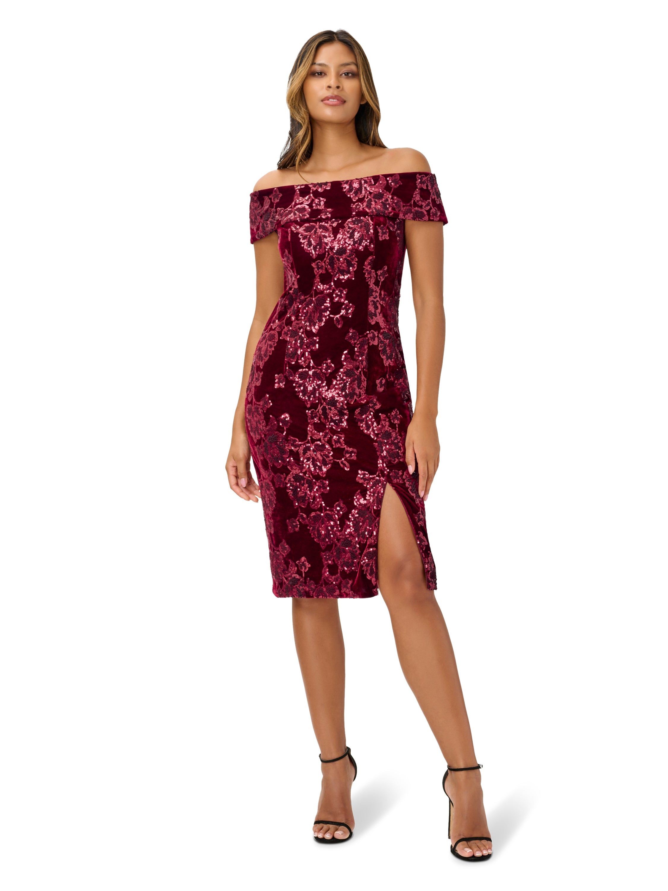 Sequin Velvet Sheath sold by Lord & Taylor product image thumbnail 5