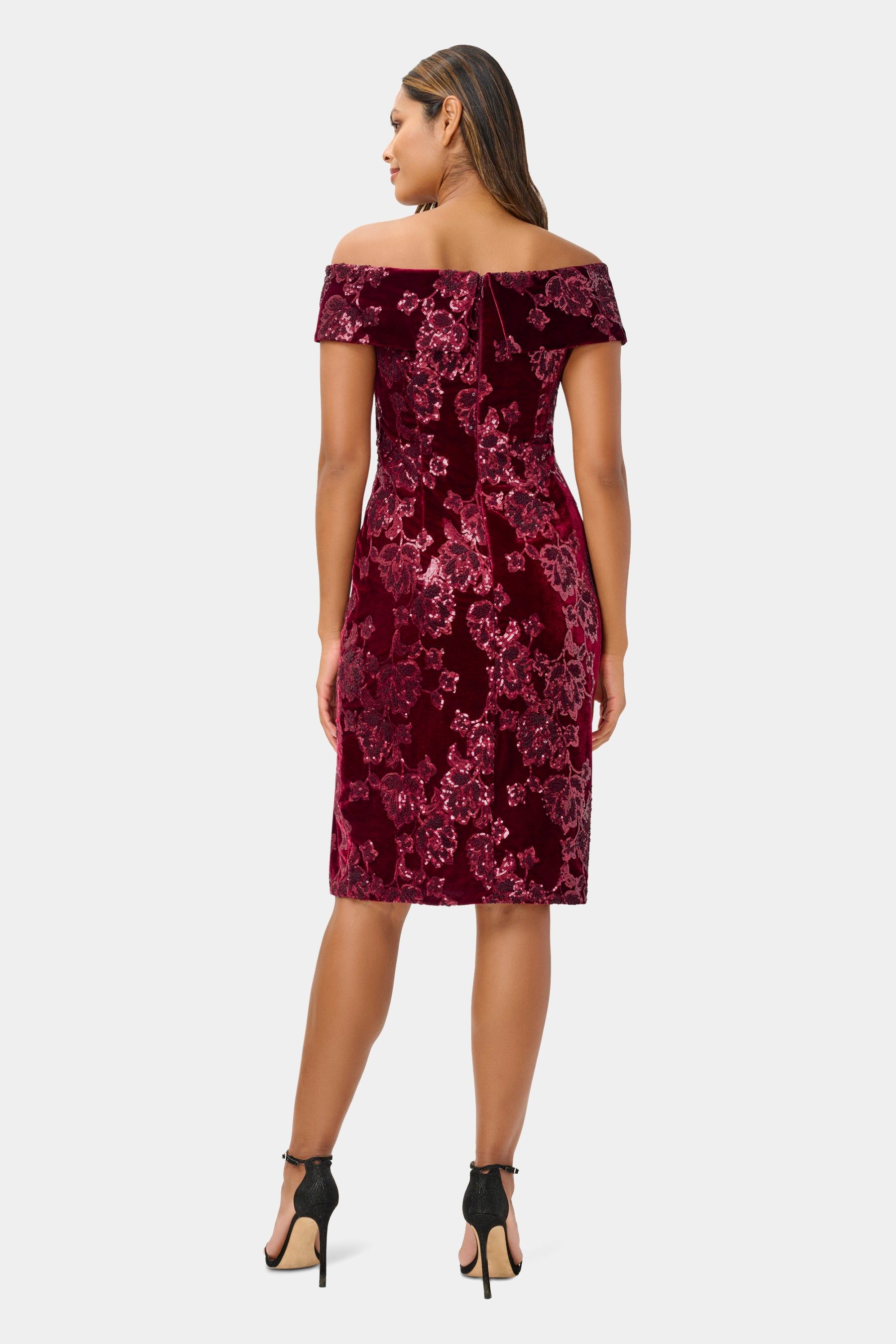 Sequin Velvet Sheath sold by Lord & Taylor product image thumbnail 3