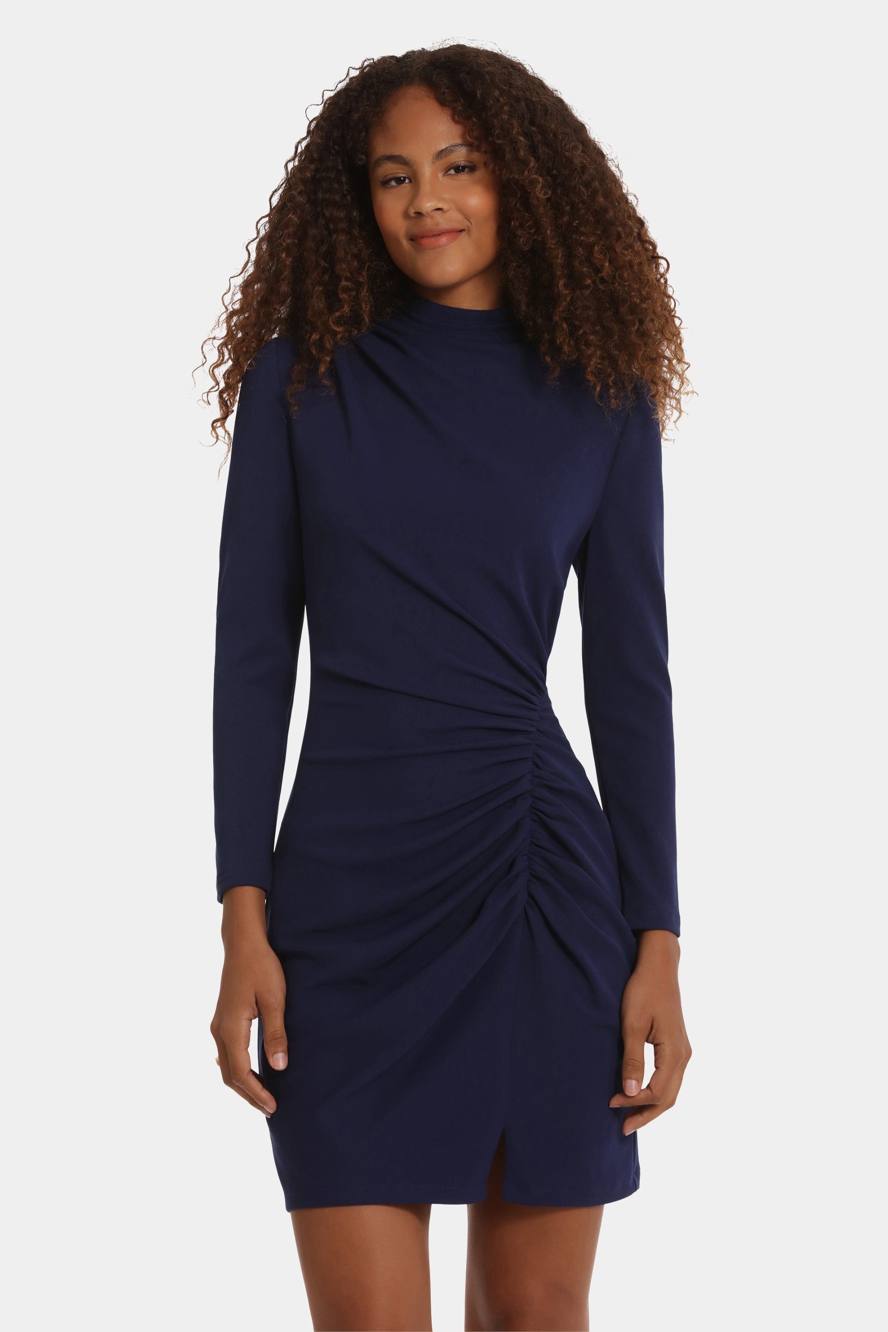 Long Sleeve Ruched Mini Dress sold by Lord & Taylor product image thumbnail 4